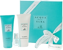 Fragrances, Perfumes, Cosmetics Acqua Dell Elba Classica Men - Set (edp/mini/15ml + b/cr/200ml+ sh/gel/200ml)