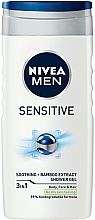 Set - NIVEA MEN Sensitive Collection (sh/gel/250ml + ash/balm/100ml + foam/200ml) — photo N4