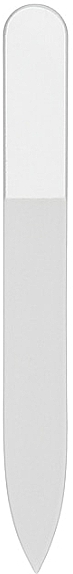 Glass Nail File, 135mm, white - Sincero Salon Glass Nail File Duplex, White — photo N1