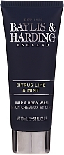 Set - Baylis & Harding Men's Citrus Lime & Mint Bag (hair/body/wash/100ml + face/wash/100ml + a/sh/balm/100ml + acc) — photo N5