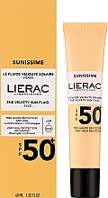 Sunscreen Face Fluid - Lierac Sunissime The Velvety Sun Fluid SPF50+ — photo N2