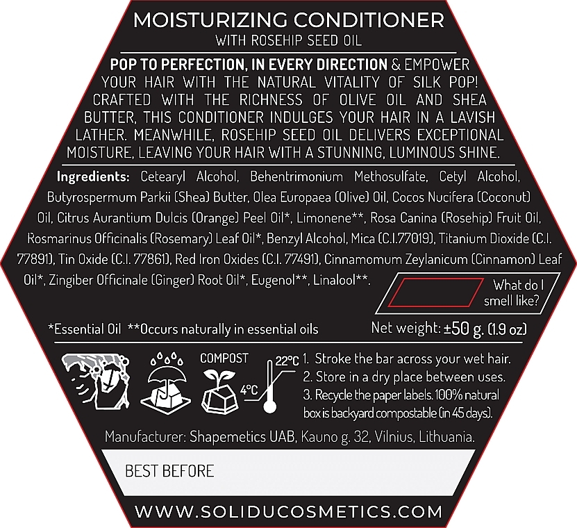 Solid Conditioner - Solid Silk Pop Conditioner Bar — photo N4