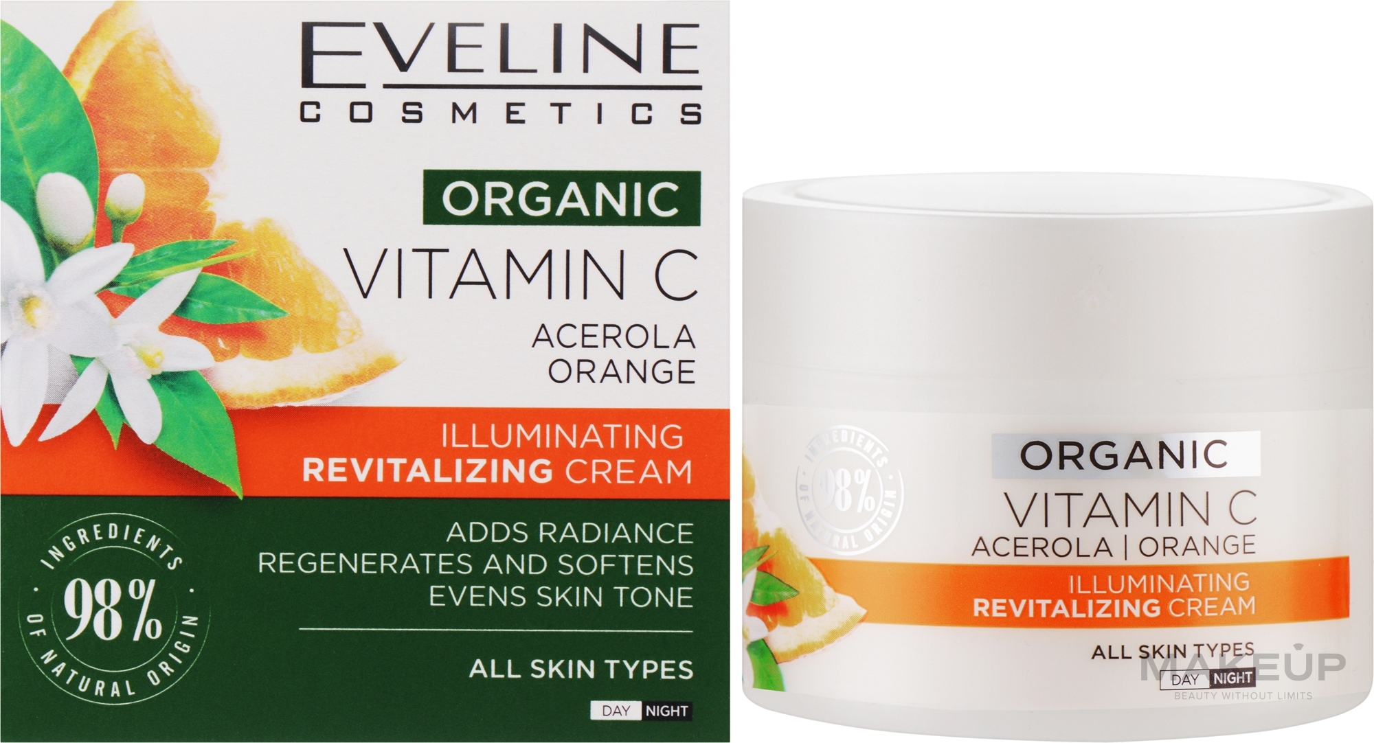 Repairing Vitamin C Cream - Eveline Cosmetics Organic Vitamin C Cream — photo 50 ml