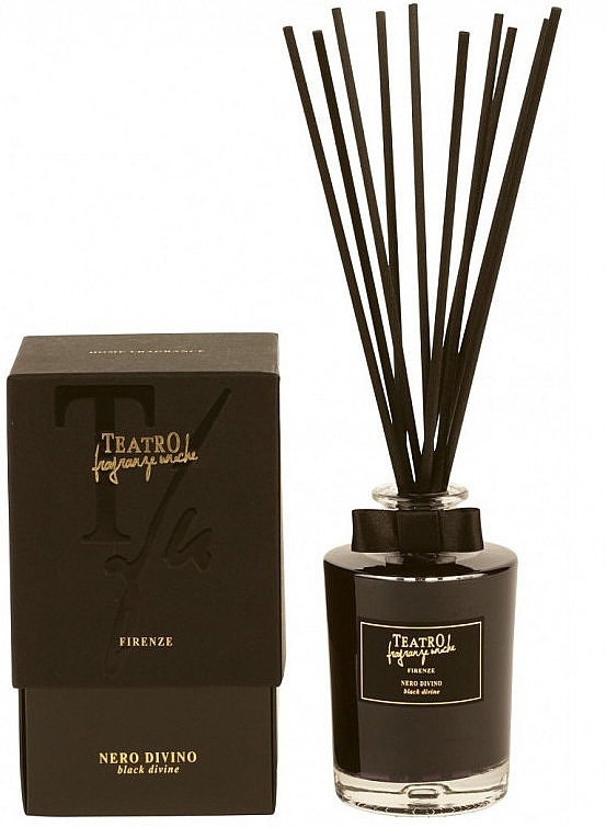 Fragrance Diffuser with 10 sticks - Teatro Fragranze Uniche Nero Divino — photo N1