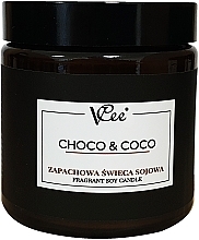 Fragrances, Perfumes, Cosmetics Chocolate & Coconut Scented Soy Candle - Vcee Choco & Coco Fragrant Soy Candle