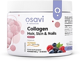 Fragrances, Perfumes, Cosmetics Supplement for Hair, Skin & Nail Health, Wild Berry Flavour - Osavi Collagen Wild Berry