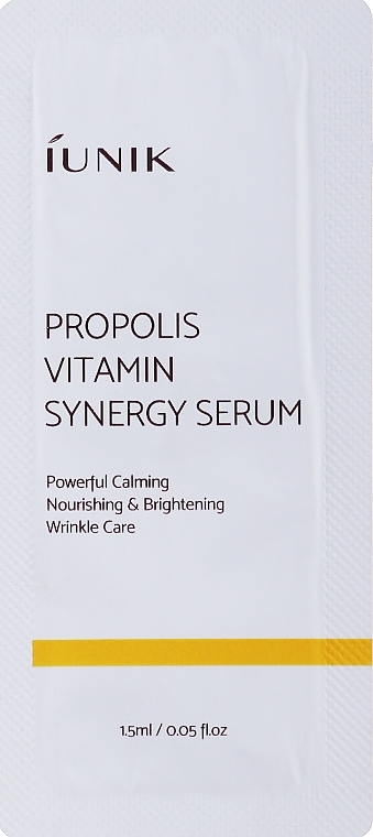 Propolis Vitamin Serum - iUnik Propolis Vitamin Synergy Serum (sample) — photo N1