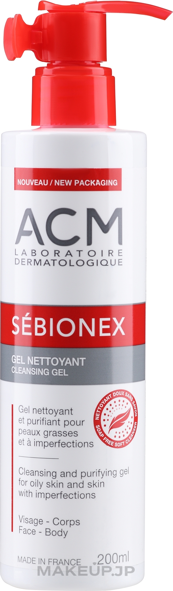 Foaming Gel for Oily Skin - ACM Laboratoires Sebionex Cleansing Purifying Gel — photo 200 ml