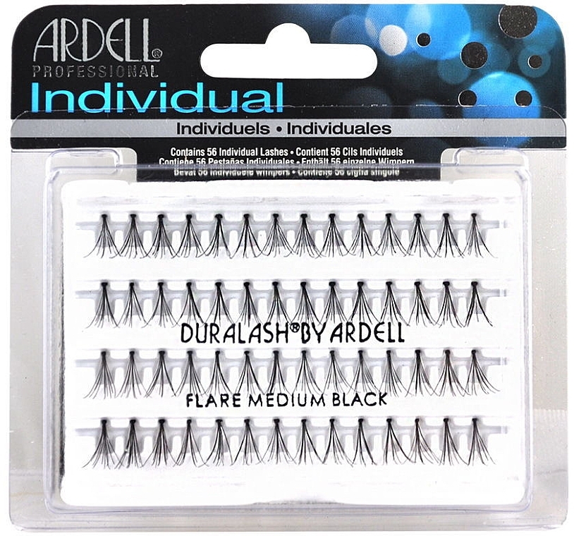 Flase Lashes - Ardell Duralash Individual Flare Medium Black — photo N1