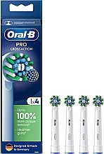 Electric Toothbrush Head, 4 pcs. - Oral-B Pro Cross Action White — photo N1