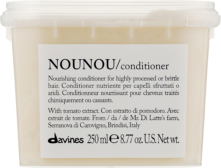 Nourishing Thickening Conditioner for Brittle & Damaged Hair - Davines Nourishing Nounou Conditioner  — photo N3