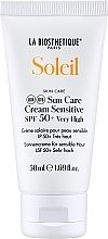 Fragrances, Perfumes, Cosmetics Sun Care Cream for Sensitive Skin - La Biosthetique Soleil Sun Care Cream Sensitive SPF 50+