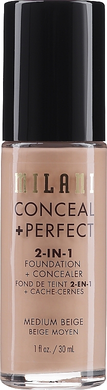 Foundation + Concealer - Milani Conceal Perfect 2-In-1 Foundation + Concealer — photo N1