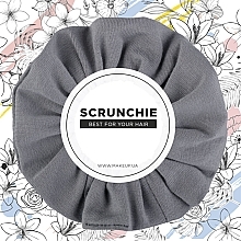 Knit Classic Scrunchie, grey - MAKEUP Hair Accessories — photo N1