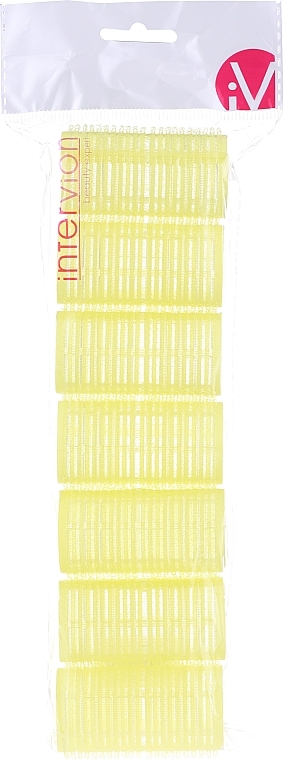 Velcro Curlers, 499597, Yellow - Inter-Vion — photo N1