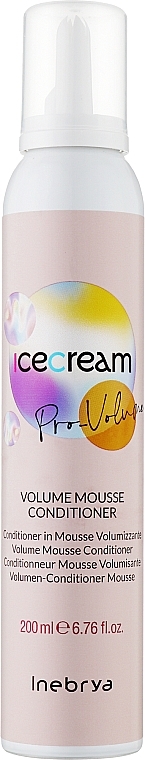 Volumising Mousse Conditioner for Thin Hair - Inebrya Ice Cream Pro-Volume Mousse Conditioner — photo N1