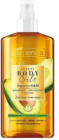 マルチファンクション オイル 3in1 ボディ フェイス ヘアケア - Bielenda Luxury Body Oils  — photo N1