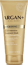 Fragrances, Perfumes, Cosmetics Dry and Damaged Hair Mask - Argan + Nourishing 5-Oil Intensive Treatment Mask