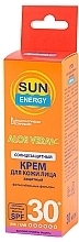 Fragrances, Perfumes, Cosmetics Facial Sun Cream - Sun Energy Aloe Vera Cream SPF 30