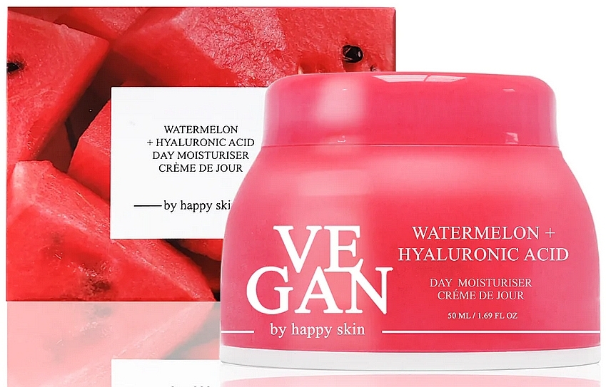 Watermelon & Hyaluronic Acid Day Moisturiser  - Vegan By Happy Skin Watermelon + Hyaluronic Acid Day Moisturiser — photo N1