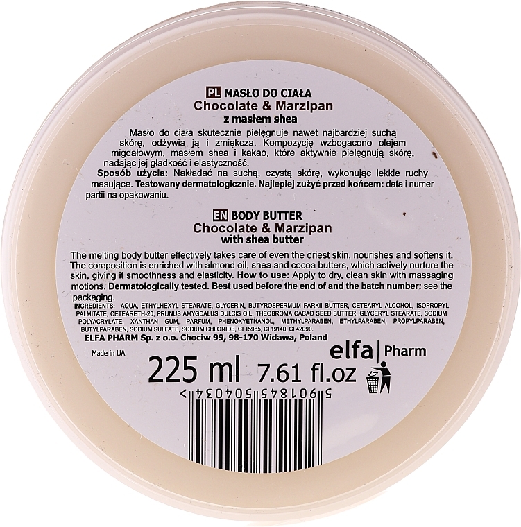 Body Butter "Chocolate & Marzipan" - Fresh Juice Body Butter Chocolate & Marzipan With Shea Butter — photo N3