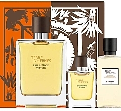 Fragrances, Perfumes, Cosmetics Hermes Terre d'Hermes Eau Intense Vetiver - Set (edp/100ml + sh/gel/40ml + edp/5ml)