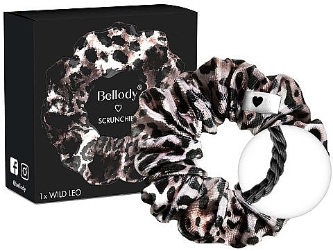 Elastic Hair Band, wild leo, 1pc - Bellody Original Scrunchie — photo N2
