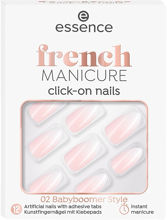 Adhesive False Nails - Essence French Manicure Click-On Nails — photo N1