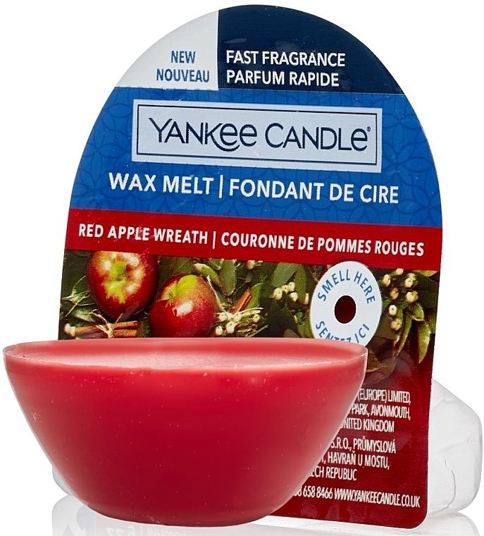 Scented Candle "Red Apple Wreath" - Yankee Candle Red Apple Wreath — photo N2