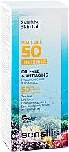 Mattifying Sunscreen Gel - Sensilis Matt Gel SPF50+ Invisible Oil Free & Antiaging — photo N2