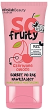 Fragrances, Perfumes, Cosmetics Red Berry Hand Sorbet - Floslek So! Fruity Hand Sorbet Moisturizing Red Fruits