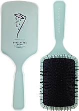 Fragrances, Perfumes, Cosmetics Hair Brush, big, green - Acca Kappa Brush Large Shower Racket Hair