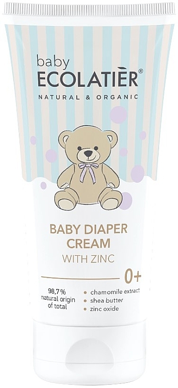 Dady Diaper Zinc Cream - Ecolatier Baby Diaper Cream With Zinc — photo N1