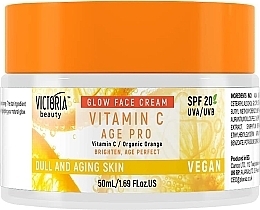 Vitamin C Glow Face Cream SPF 20 - Victoria Beauty C Age Pro Glow Face Cream SPF 20 — photo N1