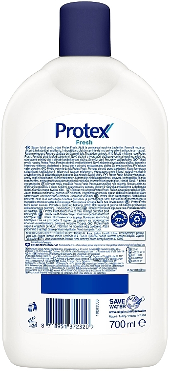 Antibacterial Liquid Soap - Protex Fresh Antibacterial Liquid Hand Wash (refill)  — photo N12