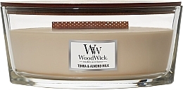 Fragrances, Perfumes, Cosmetics Scented Candle in Glass - Woodwick Ellipse Candle Tonka & Almond Milk