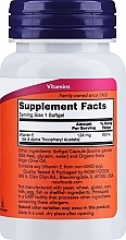 Vitamin E-200 Da - Now Foods Natural Vitamin E-200 D-Alpha Tocopheryl Softgels — photo N3