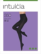 Fragrances, Perfumes, Cosmetics Tights "WINTER COTTON" 350 Den, black - Intuicia