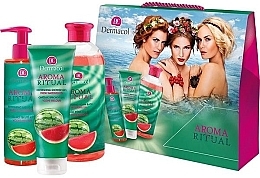 Fragrances, Perfumes, Cosmetics Set - Dermacol Aroma Ritual Fresh Watermelon (sh/gel/250ml + l/soap/250ml + b/foam/500ml)