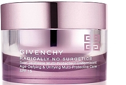 Fragrances, Perfumes, Cosmetics Anti-Aging Cream - Givenchy Radically No Surgetics Age-Defying & Unifying Multi-Protective Care SPF15