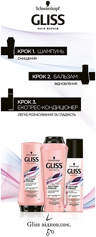 Express Conditioner for Damaged Hair & Split Ends - Gliss Kur Split Hair Miracle — photo N3