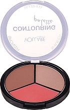 Face Contouring Palette - Vollare Cosmetics Contouring Palette Bronzer, Shimmer, Blusher — photo N1