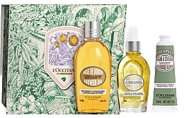 Fragrances, Perfumes, Cosmetics Set - L'Occitane Almond Set (sh/oil/250ml + b/oil/100ml + h/cr/30ml)