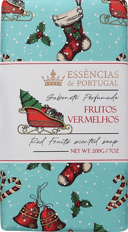 Natural Soap with Red Fruit Scent - Essencias De Portugal Red Fruits Scented Soap — photo N1