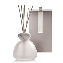 Fragrances, Perfumes, Cosmetics Fragrance Diffuser without Filling, 400 ml, white lid - Millefiori Milano Marble Glass Frosted Diffuser White Cap