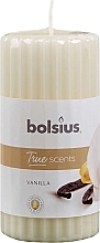 Fragrances, Perfumes, Cosmetics Scented Candle "Vanilla", 120/58 mm - Bolsius True Scents Candle