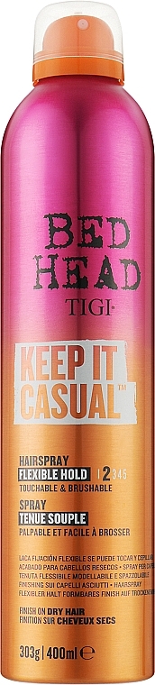 Flexible Hold Hair Spray - Tigi Bed Head Keep It Casual Hairspray — photo N1