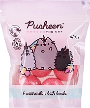 Bath Bomb - Bi-es Pusheen The Cat Watermelon 6 Bath Bombs — photo N1