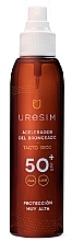 Fragrances, Perfumes, Cosmetics Sunscreen Oil - Uresim Dry Oil Tan Accelerator Spf50