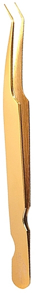 Curved Tweezers, 012, gold - Lena Lashes — photo N1